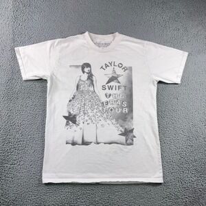 Taylor Swift T-Shirt Unisex Medium The Eras Tour White Graphic Oversized Tee